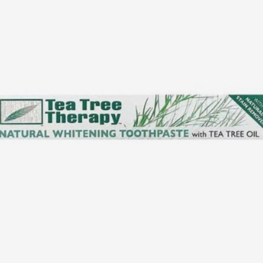Set of 4 Tea Tree Therapy Natural Whitening Toothpaste Tea Tree Oil 3 Oz